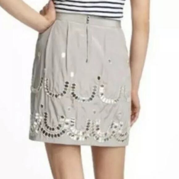 Leifsdottir Anthropologie Gray Mirror Skirt - Picture 2 of 7
